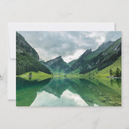 Water | Lake Swiss Alps Bedankkaart (Voorkant)