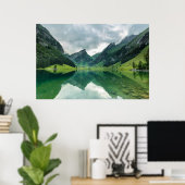 Water | Lake Swiss Alps Poster (Thuiskantoor)