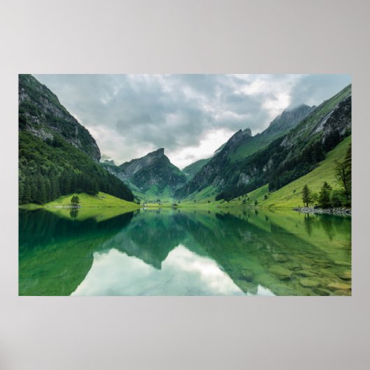 Water | Lake Swiss Alps Poster (Voorkant)