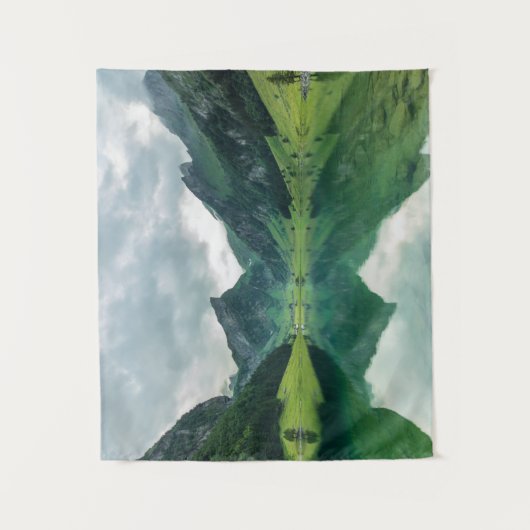 Water | Lake Swiss Alps Wandkleed (Voorkant)