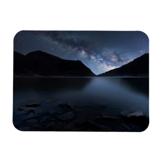 Water | Lakeshore at Night Magneet (Horizontaal)