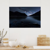 Water | Lakeshore at Night Poster (Keuken)