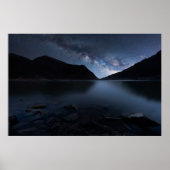 Water | Lakeshore at Night Poster (Voorkant)