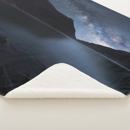 Water | Lakeshore at Night Sherpa Deken (3/4)