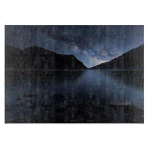 Water Lakeshore at Night Snijplank