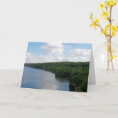 Water ... Land ... en Sky - Blank Wenskaart Kaart (Gele Bloem)