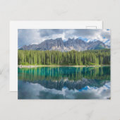 Water | Latemar Mountain Range Briefkaart (Voorkant / Achterkant)