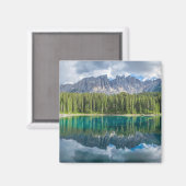 Water Latemar Mountain Range Magneet (Voorkant / Achterkant)