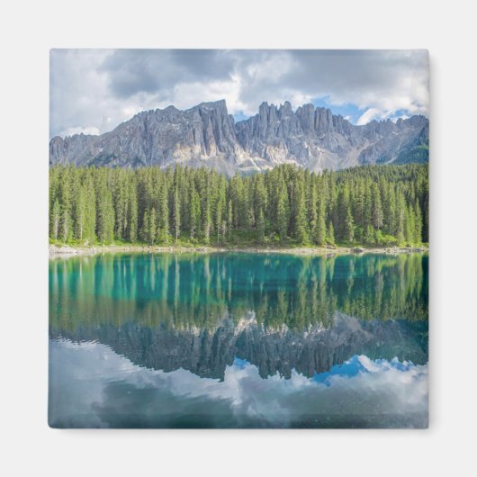 Water Latemar Mountain Range Magneet (Voorkant)