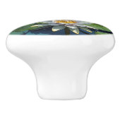 Water Lelie levendige bloem Keramische Knop (Zijkant)