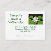 /WATER LELIE/WIT MET BORD ROZE VISITEKAARTJE (Achterkant)