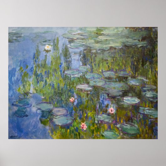 Water Lelies beroemd gemaakt door Claude Monet Cla Poster (Voorkant)