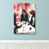 Water Lelies Canvas Muurkunst Afdruk (Insitu (Houten vloer))