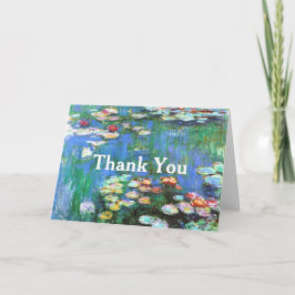 Water Lelies Claude Monet Fine Art Dank u Bedankkaart