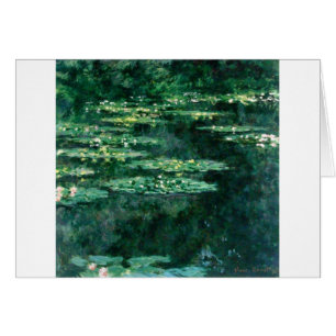 WATER LELIES IN GROENE VIJVER door Claude Monet