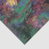 WATER LIES GREEN POND Claude Monet Dark Floral Tissuepapier (Detail)