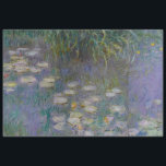 WATER LIGT IN DE MORGEN BIJ CLAUDE MONET TISSUEPAPIER<br><div class="desc">Een van de meest bekende en uitstekende collecties van Claude Monet. Dit is een selectie uit een van de meer dan 200 schilderijen uit zijn watertuin die hij Water Lilies noemde. Dit specifieke stuk is rijk aan grays en appels, alsook aan blauwe en groene groenen en is in 1900 voltooid....</div>