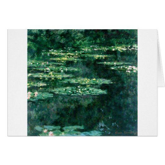 WATER LIGT IN GROENBOEK VAN Claude Monet (Voorkant Horizontaal)