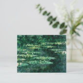 WATER LIGT IN GROENBOEK VAN Claude Monet Briefkaart (Staand voorkant)