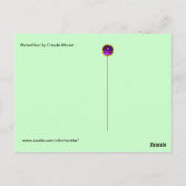 WATER LIGT IN GROENBOEK VAN Claude Monet Briefkaart (Achterkant)