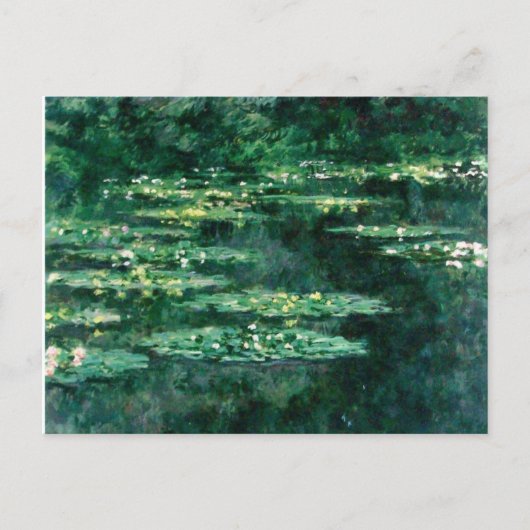 WATER LIGT IN GROENBOEK VAN Claude Monet Briefkaart (Voorkant)