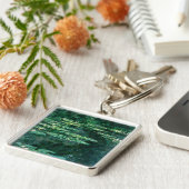 WATER LIGT IN GROENBOEK VAN Claude Monet Keycha Sleutelhanger (Zijkant)