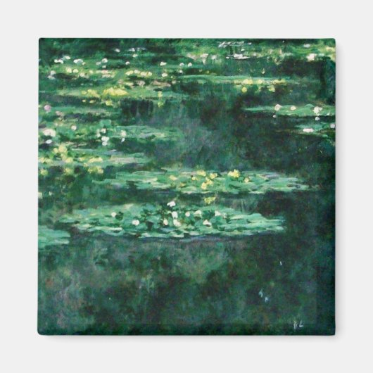 WATER LIGT IN GROENBOEK VAN Claude Monet Magneet (Voorkant)