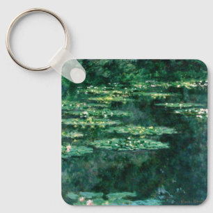 WATER LIGT IN GROENBOEK VAN Claude Monet Sleutelhanger