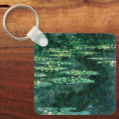 WATER LIGT IN GROENBOEK VAN Claude Monet Sleutelhanger (Voorkant)