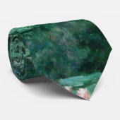 WATER LIGT IN GROENBOEK VAN Claude Monet Stropdas (Opgerold)