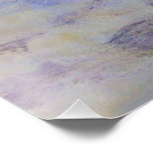 WATER LIGT IN PINK BLUE POND VAN Claude Monet Perfect Poster (Hoek)