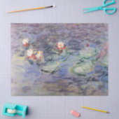 WATER LIGT IN PINK BLUE POND VAN Claude Monet Tissuepapier (Craft)