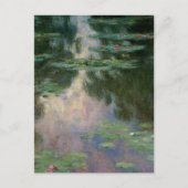 WATER LIGT IN PINK GREEN POND DOOR Claude Monet Briefkaart (Voorkant)
