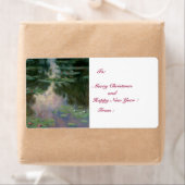 WATER LIGT IN PINK GREEN POND DOOR Claude Monet Etiket (Insitu)