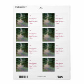 WATER LIGT IN PINK GREEN POND DOOR Claude Monet Etiket (Full Sheet)