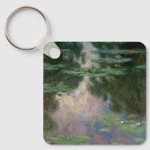 WATER LIGT IN PINK GREEN POND DOOR Claude Monet Sleutelhanger