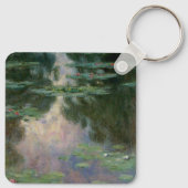 WATER LIGT IN PINK GREEN POND DOOR Claude Monet Sleutelhanger (Achterkant)