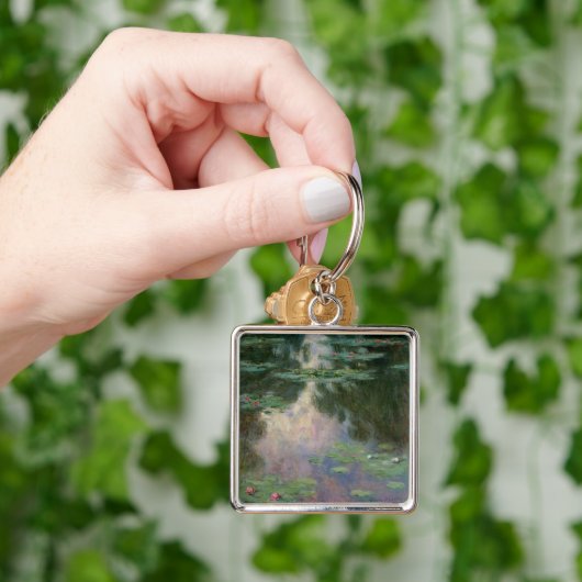 WATER LIGT IN PINK GREEN POND DOOR Claude Monet Sleutelhanger (Hand)