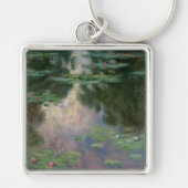 WATER LIGT IN PINK GREEN POND DOOR Claude Monet Sleutelhanger (Voorkant)