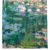 Water Lilie in Bloom Monet Fine Art Douchegordijn (Voorkant)