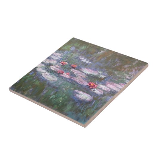 Water Lilie van Claude Monet Ceramic Tile Tegeltje (Zijkant)