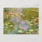 Water Lilie van Claude Monet Fine Art Briefkaart (Voorkant)