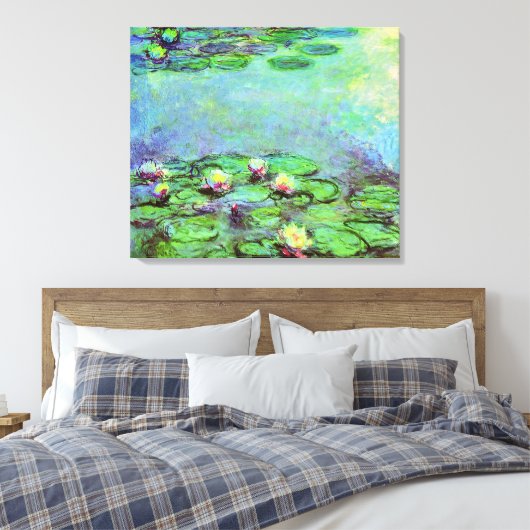 Water Lilie van Claude Monet Impressionisme Canvas Afdruk (Insitu (Slaapkamer))