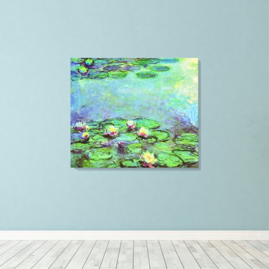 Water Lilie van Claude Monet Impressionisme Canvas Afdruk (Insitu (Houten vloer))
