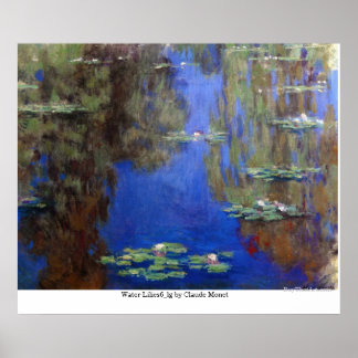 Water Lilies6_lg van Claude Monet Poster