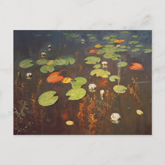 Water Lilies 1895 Briefkaart (Voorkant)