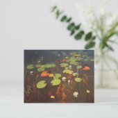 Water Lilies 1895 Briefkaart (Staand voorkant)