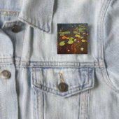Water Lilies 1895 Vierkante Button 5,1 Cm (In situ)