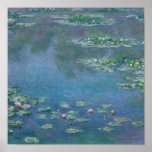 Water Lilies, 1906, van Claude Monet - Poster<br><div class="desc">Claude Monet was geobsedeerd door Water Lilies,  die hij gedurende de laatste 30 jaar van zijn leven meer dan 250 keer schilderde. Deze versie staat in het Art Institute of Chicago.</div>