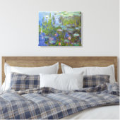 Water Lilies, 1915 Claude Monet cool, oud, meester Canvas Afdruk (Insitu (Slaapkamer))
